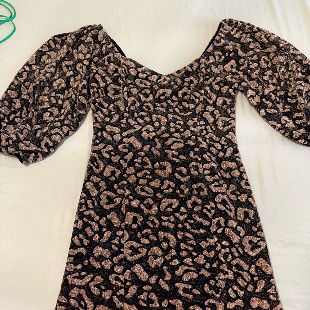 19 Cooper Black Dress with Gold Highlights